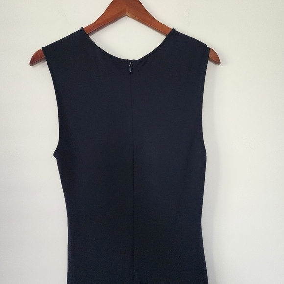 Theory Jorainna Sheath Dress in Sea Blue Sleeveless Knew Length Dress Size 12 - Picture 7 of 11